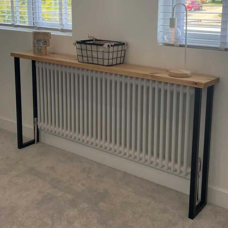 Rustic Radiator Cover with Box Legs