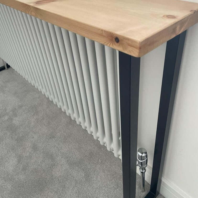 Rustic Radiator Cover with Box Legs