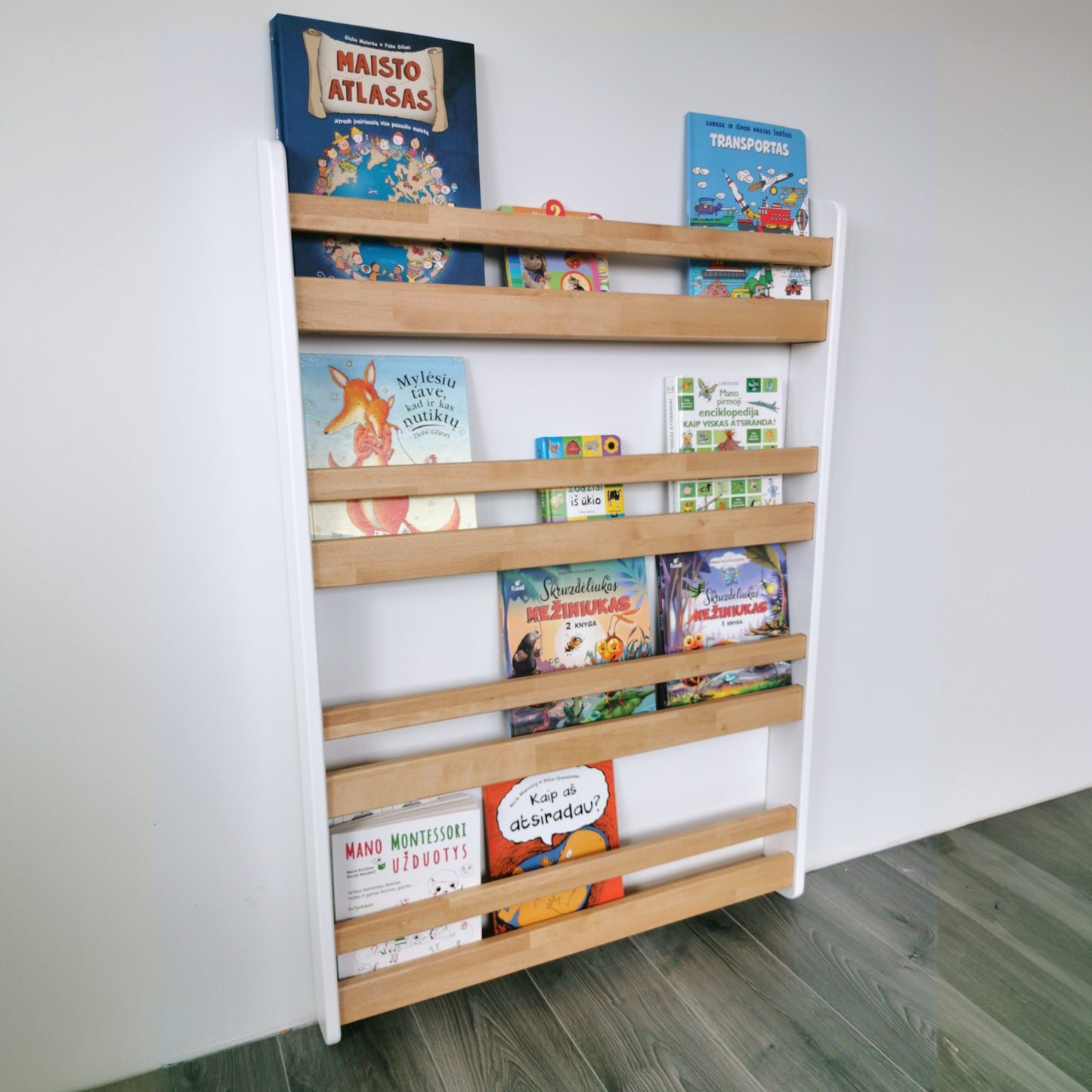 Montessori Bookshelf Wall Mounted