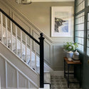 Sage green staircase