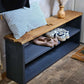 Wooden Shoe Storage Bench Narrow - 120 cm by 22 cm by 50 cm