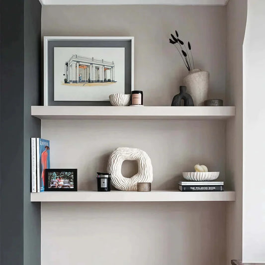 Paintable Alcove Floating Shelves - 66 cm by 22 cm
