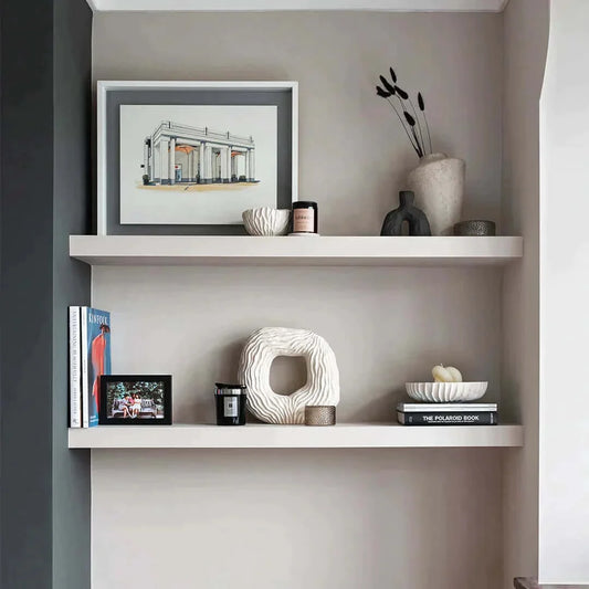 Paintable Alcove Floating Shelves - 117 cm by 20 cm