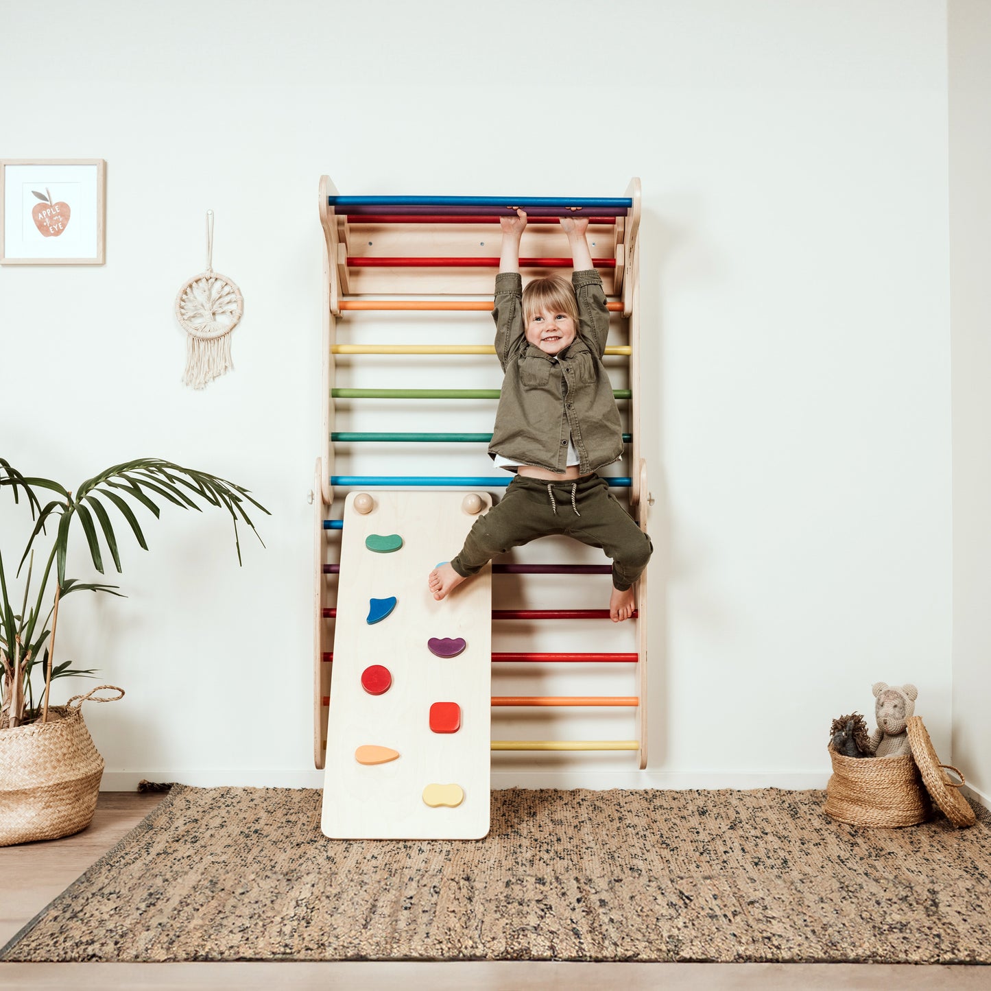 Swedish Wall 2-in-1 Climber Set with Ramp