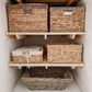 Airing Cupboard Wooden Slatted Shelves - 100 cm by 80 cm