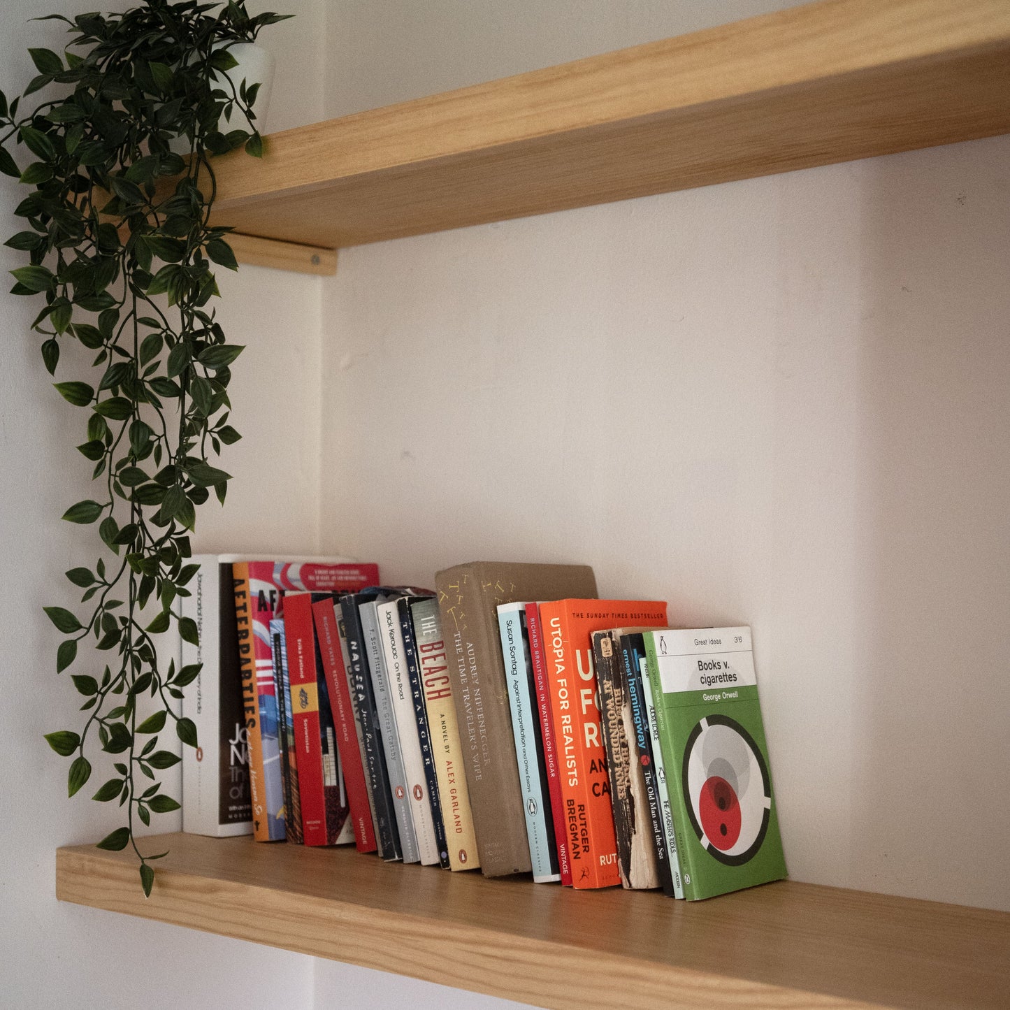 Solid Wood Alcove Floating Shelves - 98.5 cm by 47 cm