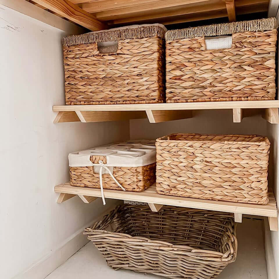 Airing Cupboard Wooden Slatted Shelves - 100.5 cm by 56 cm