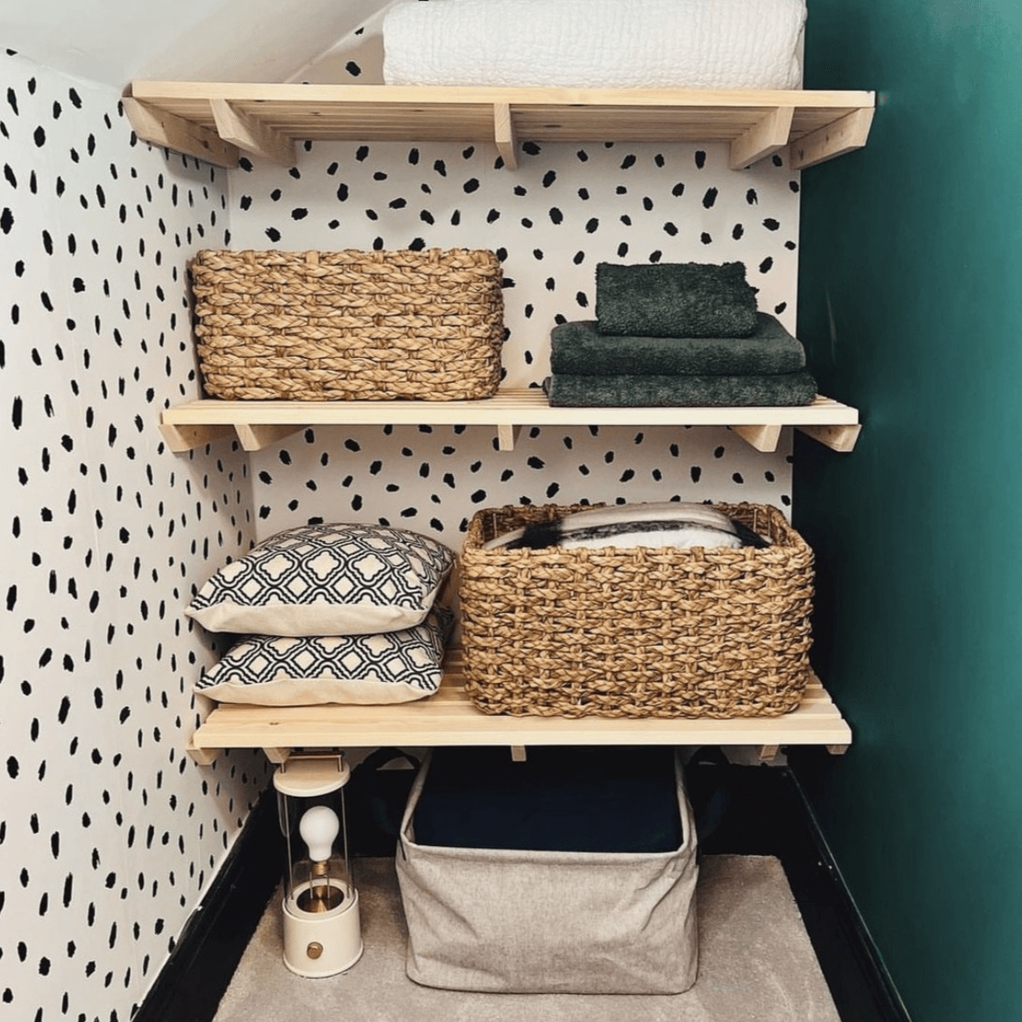 Airing Cupboard Wooden Slatted Shelves - 110 cm by 20 cm