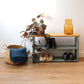 Wooden Shoe Storage Bench Narrow - 114 cm by 22 cm by 50 cm