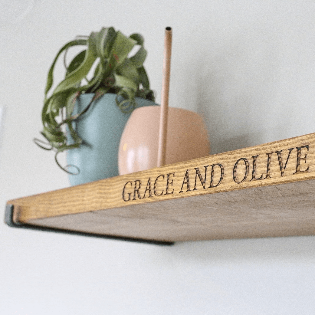 Personalised Shelves with Brackets