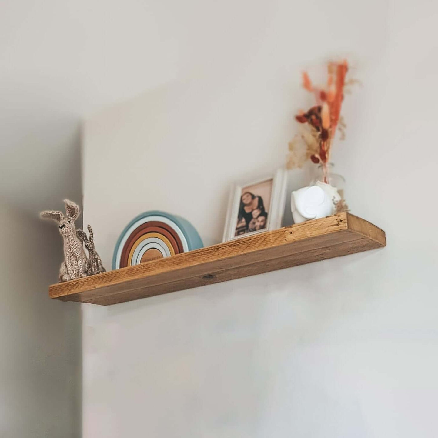 Solid Wood Floating Shelves - 120 cm by 20 cm