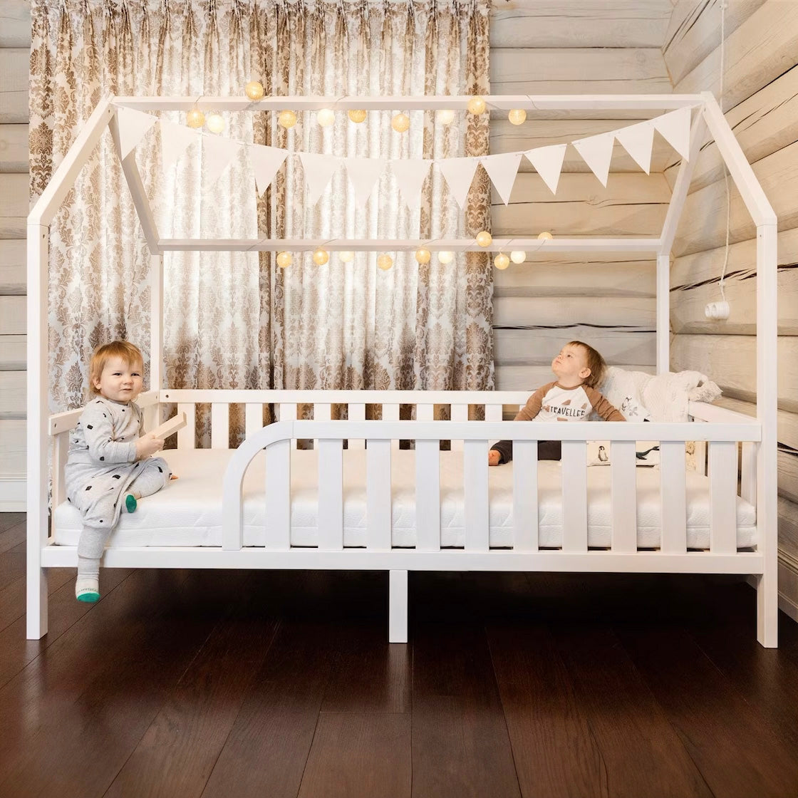 Toddler House Bed On Legs (With Optional Storage)