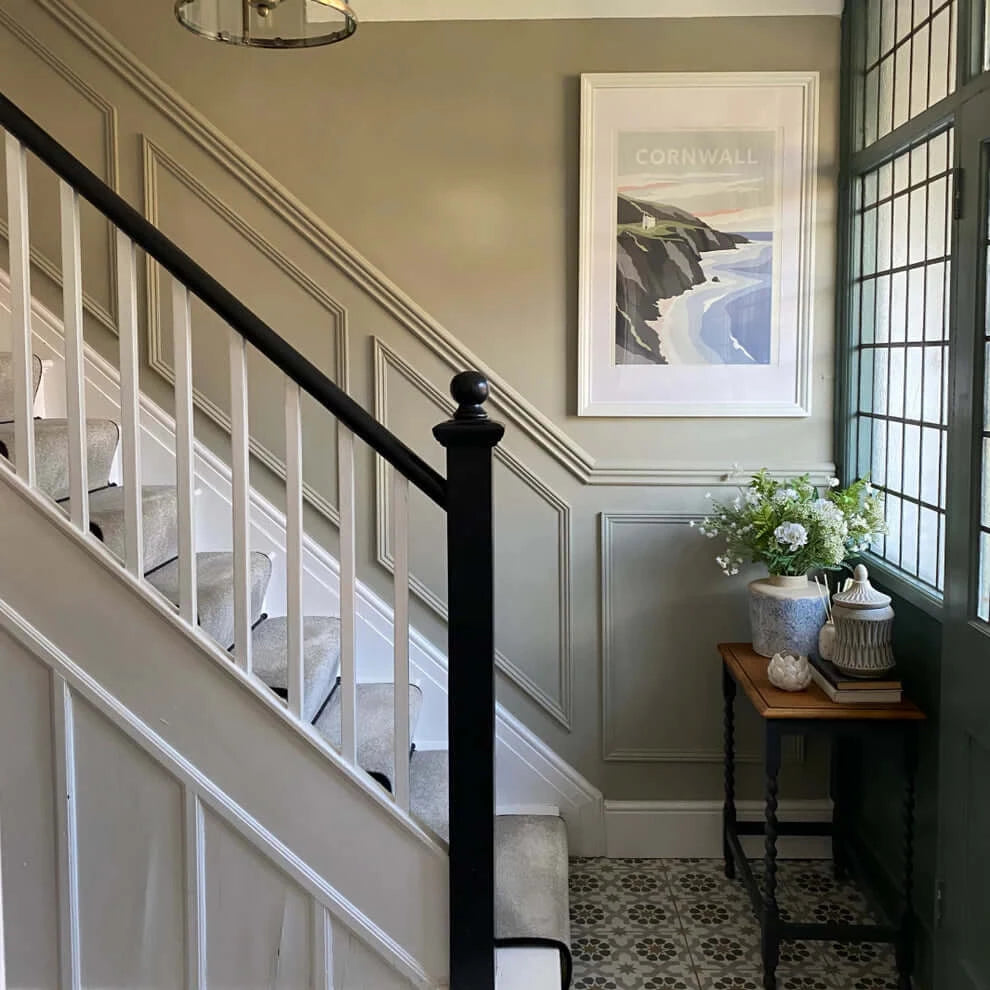 Traditional Wall Panelling up stairs 