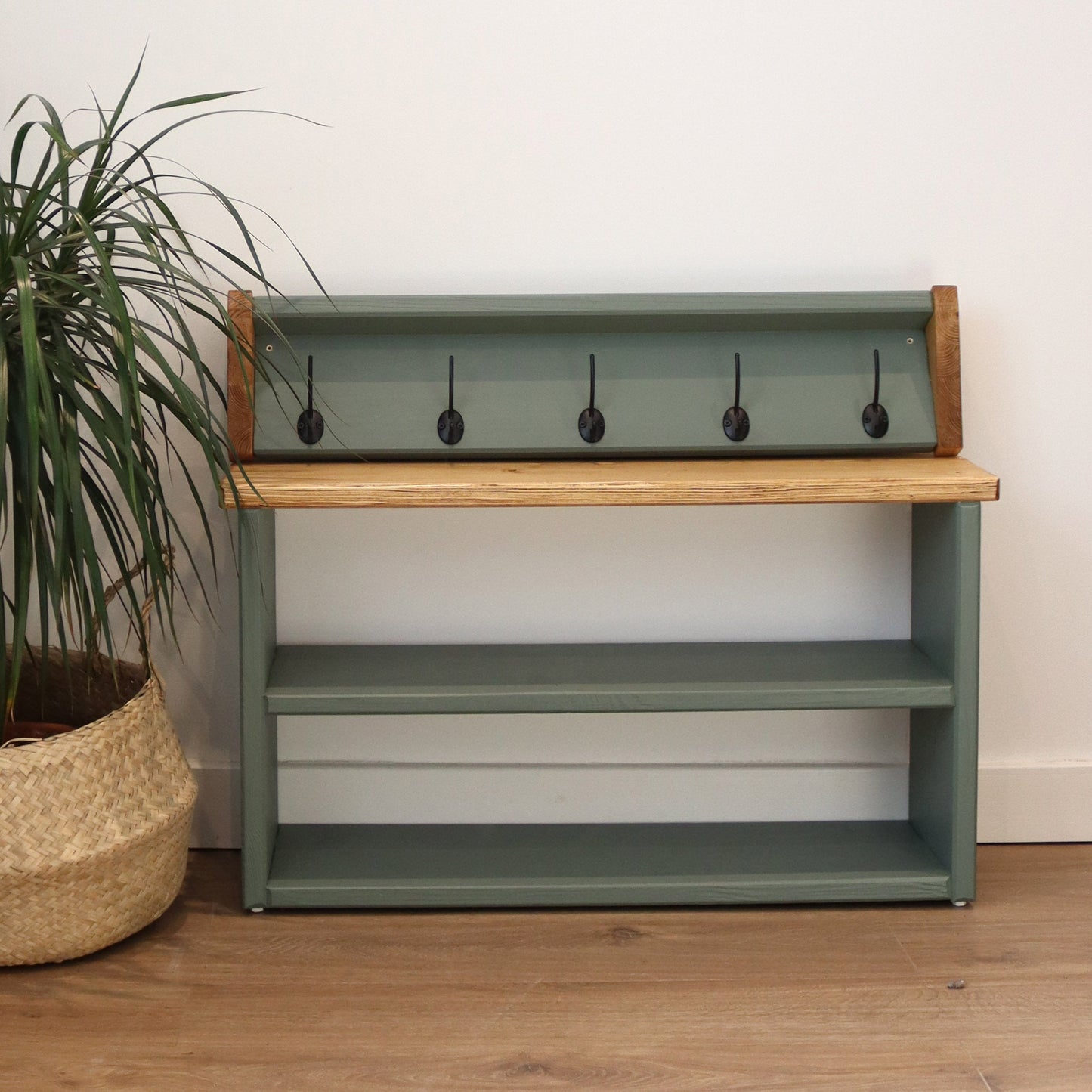 Coat Hook and Shoe Rack Storage Narrow 60 cm by 22 cm by 45 cm